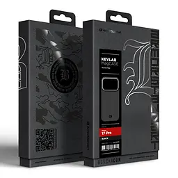 Защитный чехол для Apple iPhone 17 Pro, BlackIcon Kevlar MagCase, кевларовый, черный, панель, накладка с поддержкой MagSafe, противоударный, защита всего корпуса, усиленные углы, совместим с беспроводной зарядкой, ArmorStandart (ARM88529) - мініатюра 10
