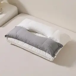Подушка ортопедическая на две зоны Colorful Home 21817 50х70 см белая серая