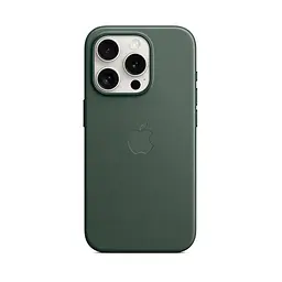 Чехол для Apple iPhone 15 Pro, FineWoven Case with MagSafe, зеленый, защитная накладка из материала FineWoven, противоударный, для iPhone, защита всего корпуса, поддержка беспроводной зарядки и MagSafe, (ARM71983)