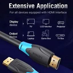 Кабель мультимедійний HDMI M to HDMI M 30.0m 1080p60Hz black Vention (AACBT) - мініатюра 5