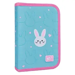 Шкільний пенал твердий одинарний з двома клапанами Yes Funny Bunny HP-04