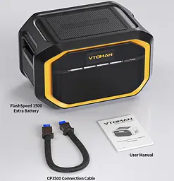 Додаткова батарея Vtoman серії FlashSpeed PB-81 1548 Вт/г LiFePO4 / 1548 Вт/ч (FlashSpeed 1500 Battery) - мініатюра 5
