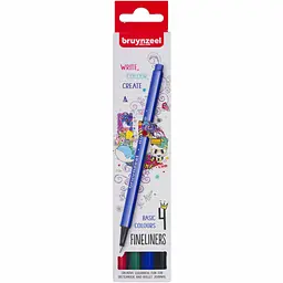 Набір лінерів FINELINER Basic Основні кольори 4кольори Bruynzeel