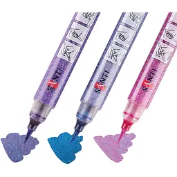 Набір маркерів акварельних Santi Glitter Brush Відтінки фіолетового 3 шт. (390770) - мініатюра 2