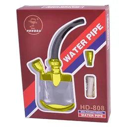 Похідний міні Кальян Hengda HD-802 №158-808 Gold (10888) - мініатюра 2