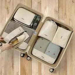 Набір органайзерів для подорожей LoveYouHome 7 шт. кремовий (59018) - мініатюра 5
