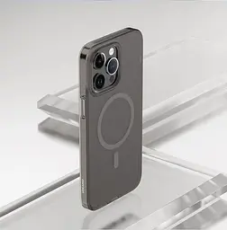 Чохол Vokamo для  iPhone 15 Pro Max з магнітом Glacier чорний матовий - мініатюра 4