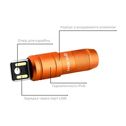 Ліхтар Olight Imini 2 Orange (0.0000.0975) - мініатюра 9