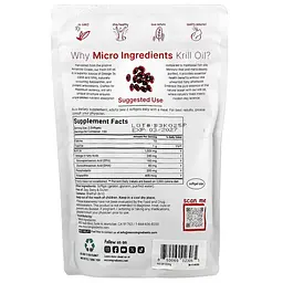 Олія криля (Krill oil) Antarctic Krill Oil 300 Softgels Micro Ingredients vit0005274 - мініатюра 2