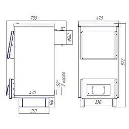 Твердопаливний котел Neon Flame 14 кВт (T114291) - мініатюра 8