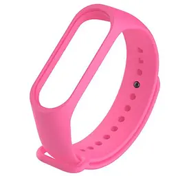 Ремінець Silicone Mi Band 3/4 Bright Pink ( 13 )