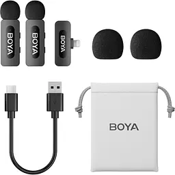 Мікрофон Boya BY-V2 Lightning Black (BY-V2) - мініатюра 2