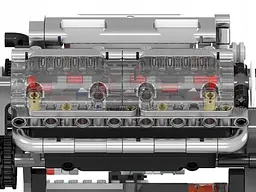 Конструктор двигун Mould King V8 Engine бензиновий восьмициліндровий мотор 10088s для дітей та дорослих 535 деталей - мініатюра 5