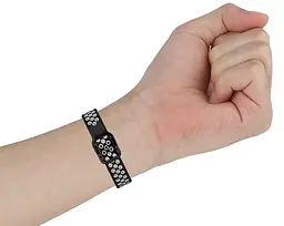 Спортивний ремінець Primo Perfor Sport для фітнес-браслета Samsung Galaxy Fit 2 (SM-R220) Black White - мініатюра 5
