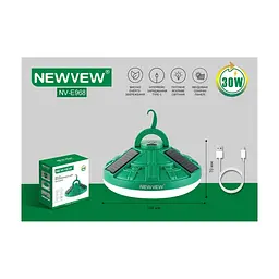 Ліхтар NEWVEW NV-E968 30W Solar Panel 4800mAh Green (NWVW-NV-E968-GN) - мініатюра 8