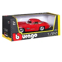 Автомодель - MERCEDES-BENZ 300 SL (1954) (асорті червоний, сріблястий, 1:24) - мініатюра 7