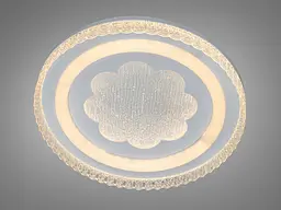 Стельова LED-люстра Diasha WG5156/C WH 85W, кругла, 3 кольори світла, Ø48 см, настінний вимикач - мініатюра 2