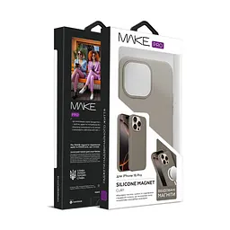 Чохол MAKE Apple iPhone 16 Pro Silicone Magnet Pro Clay - мініатюра 2