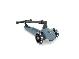 Дитячий самокат Scoot And Ride Highwaykick 3 LED Steel (SR-160630-Steel) - мініатюра 2