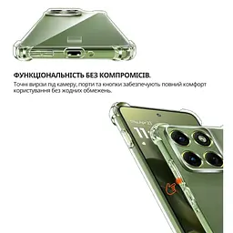 Чохол до мобільного телефона BeCover Anti-Shock Motorola Edge 70 Clear (715069) - мініатюра 2