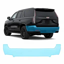 Антигравійна захисна бронеплівка за лекалами для Cadillac Escalade V 2021- задній бампер