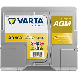 Акумулятор автомобільний Varta Silver Dynamic AGM 50Ah Ев (-/+) (550901054) - мініатюра 3