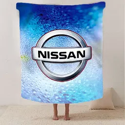 Плед плюшевий на подарунок 3D Nissan 160х200 см - мініатюра 2