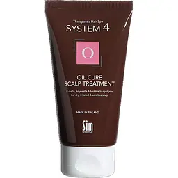 Пілінгова маска для очищення шкіри голови System 4 О Oil Cure Scalp Treatment Sim Sensitive 75 мл