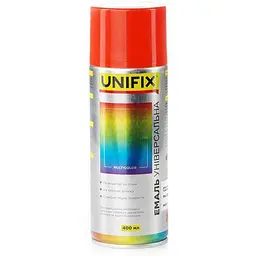 Фарба аерозольна UNIFIX 400мл помаранчевий акрилова універсальна RAL 2004