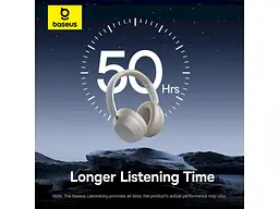 Навушники з мікрофоном BASEUS Bass 35 Max White (A00070800221-00) - мініатюра 11