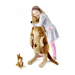М'яка іграшка Melissa&Doug Плюшеві мама і дитина кенгуру (MD8834) - мініатюра 5