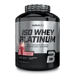 Сироватковий ізолят BioTech Iso Whey Platinum, 1.8 кг - Полуниця