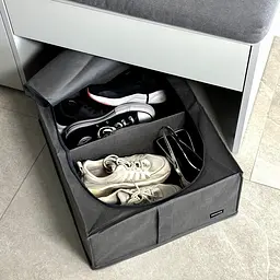 Органайзер ORGANIZE для зберігання речей та взуття з кришкою 50*41*18 см (сірий) - мініатюра 4