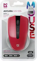 Bluetooth миша DEFENDER Accura MM-935 (52937) red UA - мініатюра 6