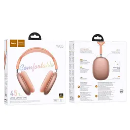 Накладні бездротові навушники Hoco W65 Happy Orange - мініатюра 3