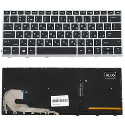 Клавіатура для ноутбука HP (EliteBook: 730 G5 830 G5) rus чорний підсвічування клавіш без джойстика