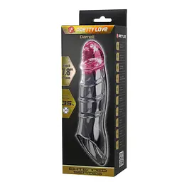 Насадка на пеніс Pretty Love Penis Sleeve Damell, 19.8 см (прозорий) - мініатюра 11