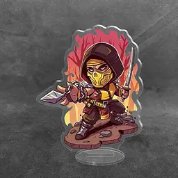 Акрилова колекційна фігурка Мортал комбат Mortal Kombat Скорпіон 10 см