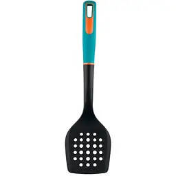 Лопатка кухонна з отворами Gusto GT-5303 нейлонова блакитно-помаранчева (100765)