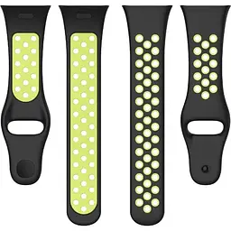Ремінець DK для Xiaomi Redmi Watch 3 Silicone Sport Band Nike (black / green) - мініатюра 2