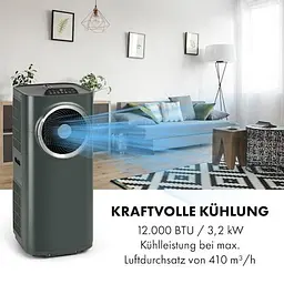 Кондиціонер мобільний Klarstein Kraftwerk Smart 12K (10034665) - мініатюра 3
