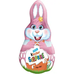 Шоколадний Зайчик Kinder Bunny Pink з сюрпризом 75 г