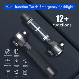NPET T09 Сонячний ліхтарик Автомобільний ліхтарик 268 люмен світлодіодний COB Light USB тактичний багатофункціональний ліхтарик - мініатюра 4