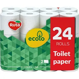 Туалетний папір Ruta Ecolo 2 шари 24 рулони (4820202895626)