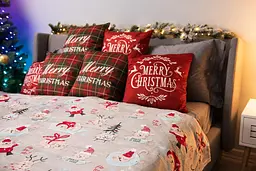 Плед Ardesto Flannel 160х200 см 100% поліестер різдвяні котики pbe0050470 - мініатюра 7