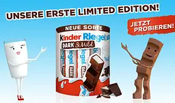 Шоколадні батончики Kinder Riegel Dark & Mild 10 шт х 21 г - мініатюра 3
