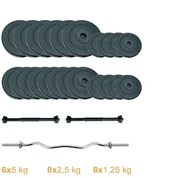 Набір штанга + гантелі Newt Gym Set-W Rock Pro NE-PL-W-SET-67 67 кг - мініатюра 2