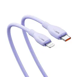 PD кабель Baseus Pudding Series Fast Charging Cable Type-C to iP 20W 1.2m фіолетовий P10355701511-00 - мініатюра 4