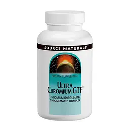 Хром ультра, Ultra Chromium GTF, 200 мкг, 120 таблеток Source Naturals vit0002763