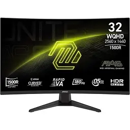 Монітор 31.5" MSI MAG 321CQF E18 Curved QHD VA 180Hz (MAG 321CQF E18)